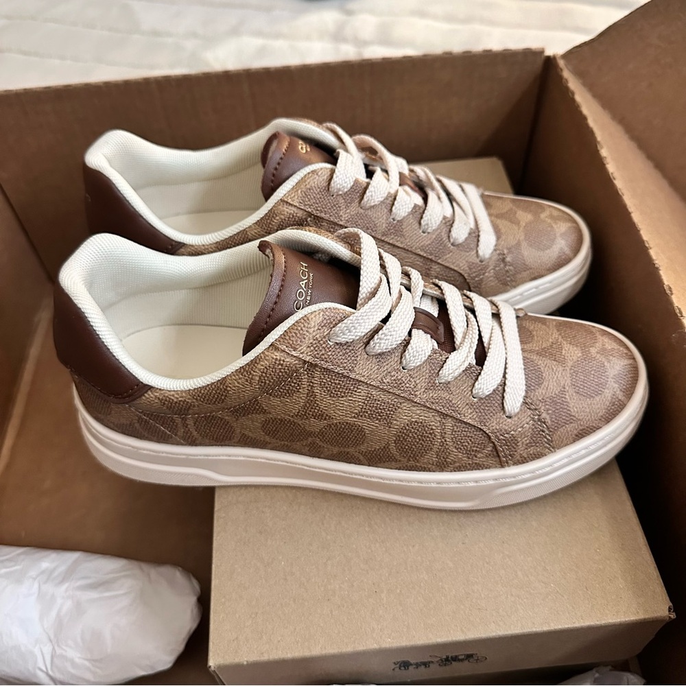 Coach Brown Monogram Sneakers
